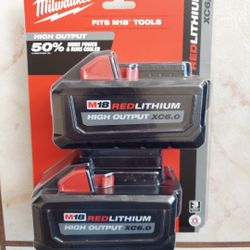 New Milwaukee 6.0Ah HighOutput Battery M18.