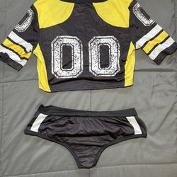 Brand New Sexy Football Player Woman Costume