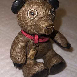 Coach Teddy Bear Keychain 