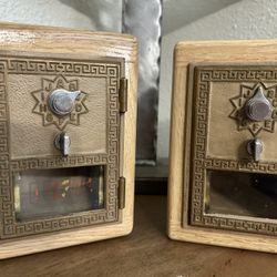 Vintage Post Office Door, Coin bank unique gift, 1962