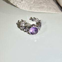 Amethyst Sterling Silver Ring