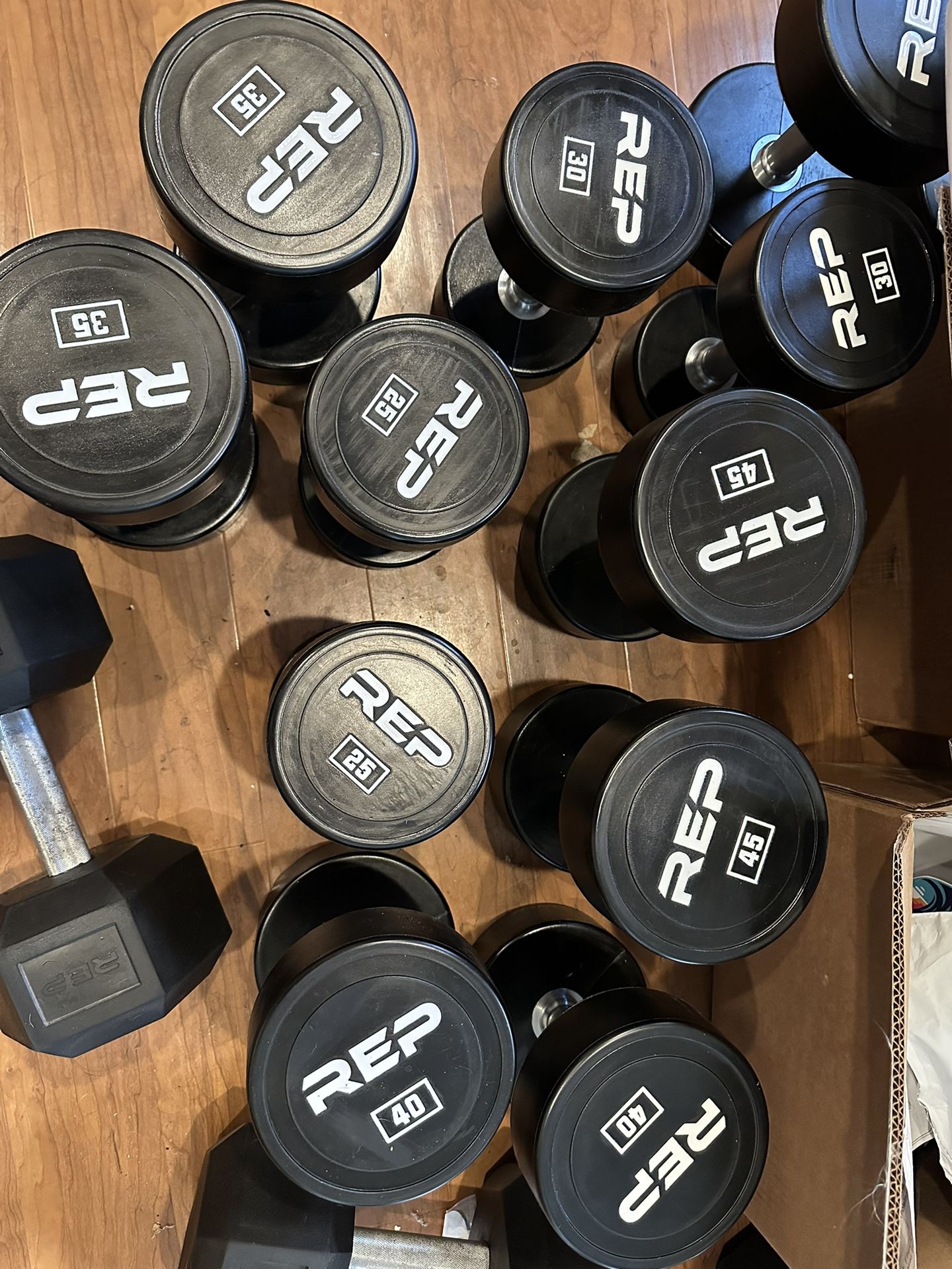 Rep Fitness Urethane Dumbbells 5-50lb
