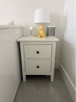 IKEA HEMNES 2-drawer chest, white stain, 21 1/4x26 " Great Condition