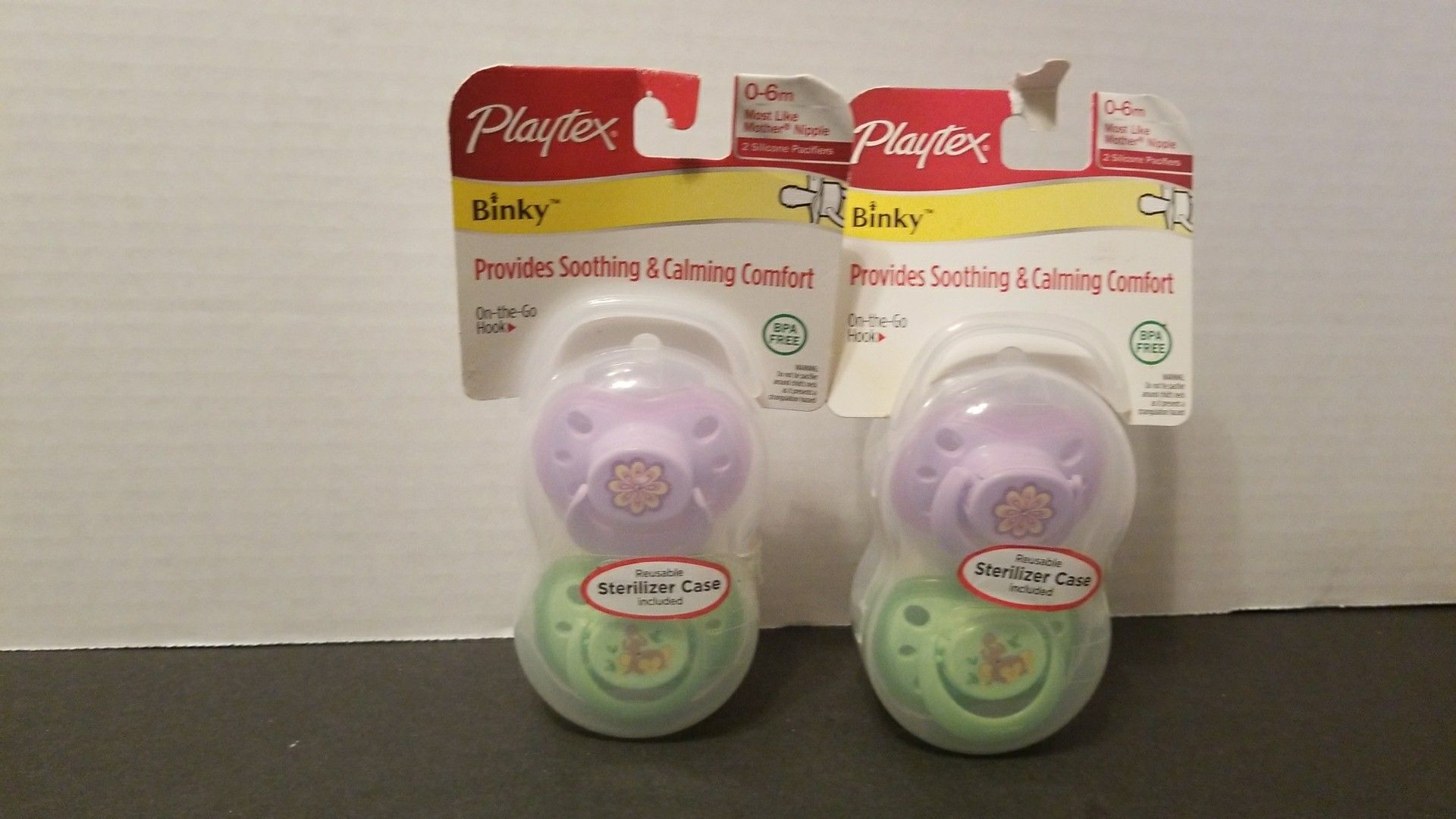PLAYTEX Bunny , 0-6 m ,2 Silicone Pacifiers.