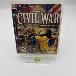 History Channel Civil War Secret Missions (Sony PlayStation 3 PS3, 2008)