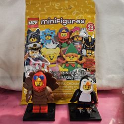 Lego Minifigures x3,   1 is Sealed.