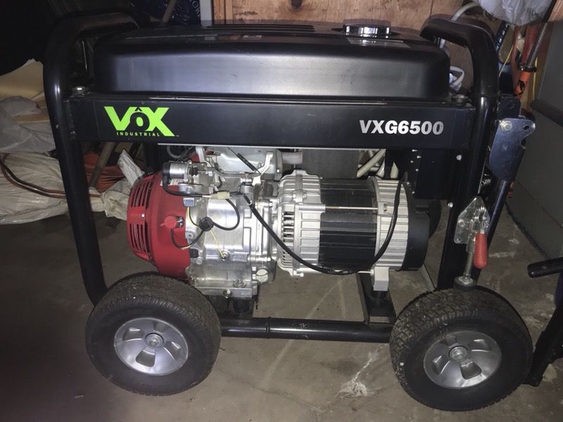 Vox Industrial VXG6500 6500 Watt Portable Generator Honda GX 10 hours