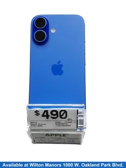 Apple A3081__iphone 16 128 Gb Blue Smart Phone