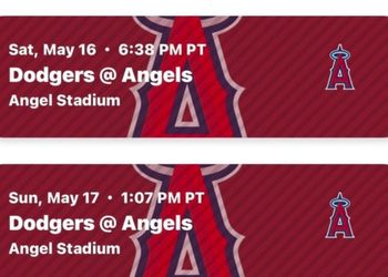 Los Angeles Dodgers at Los Angeles Angels