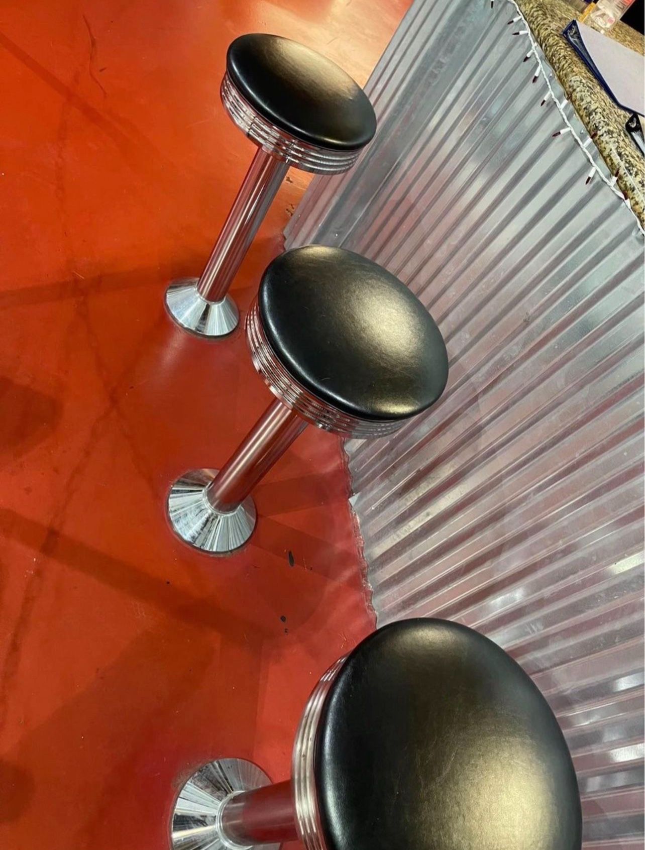 Stools, Bar Counter Stools, Diner Stools, Vintage Set, Business Furniture