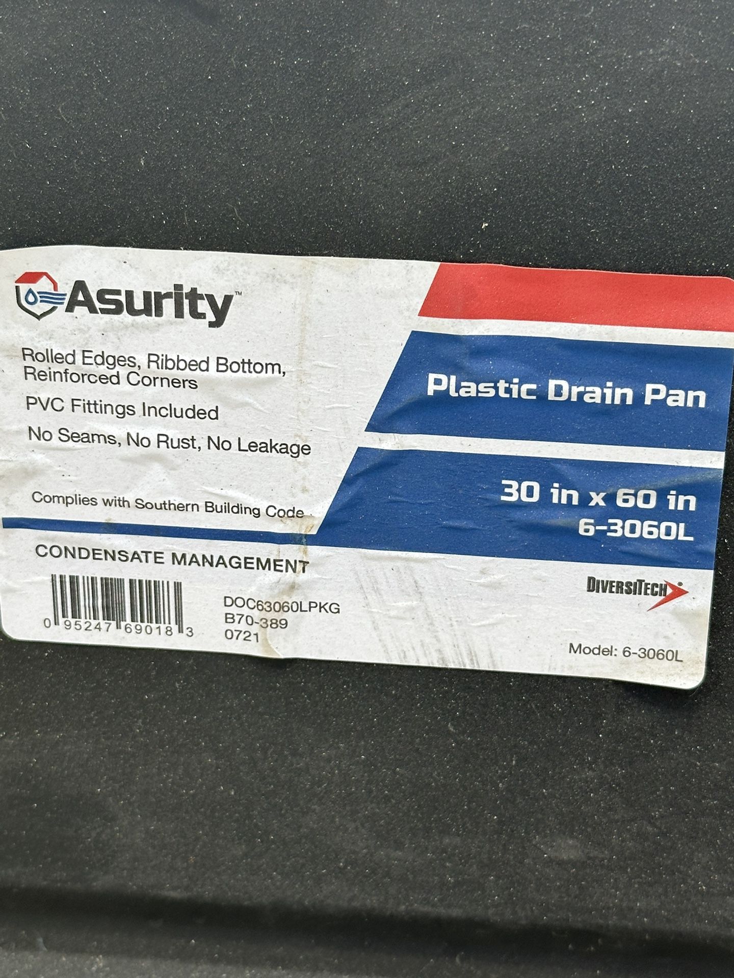 Asurity Plastic Drain Pan