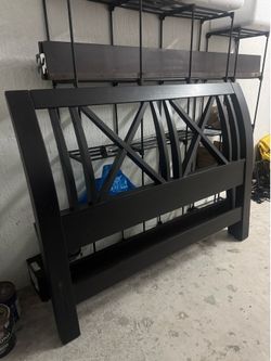 Queen bed frame ready for pickup