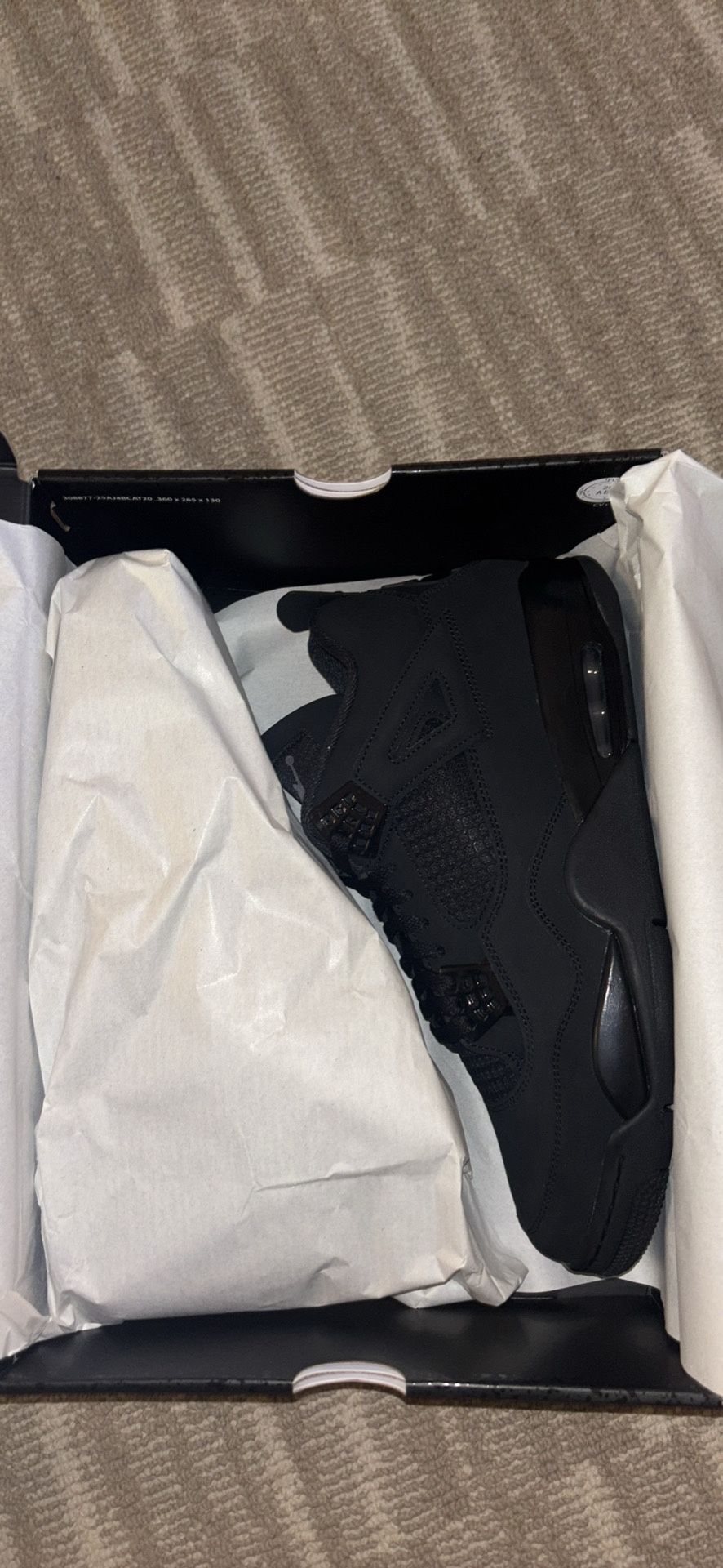 Jordan 4 Retro - ‘Black Cat (2025)’ Size 10.5,11,13 Brand New