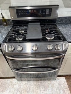 LG 30” Stainless Steel 5-Burner Gas Range – Convection – Fully Working