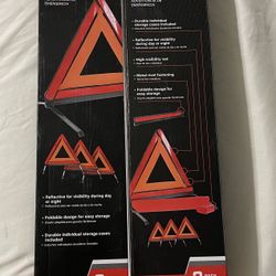  PIP Reflective Safety Warning Triangles (3-Pack)