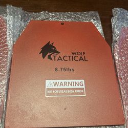 (New) 8.75lb Wolf Tactical Weighted Vest Plates 