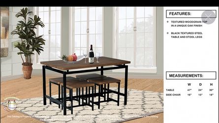 Table and four stools