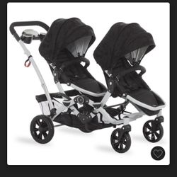 Black Double Stroller 