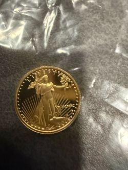 1/10th ounce gold coin 5$