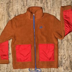 NIKE SPORTSWEAR ESSENTIALS SHERPA FLEECE ZIP JACKET DD5021-246 Size M & MORE ⬇️