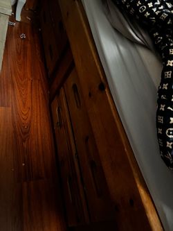 Full size bed wood frame