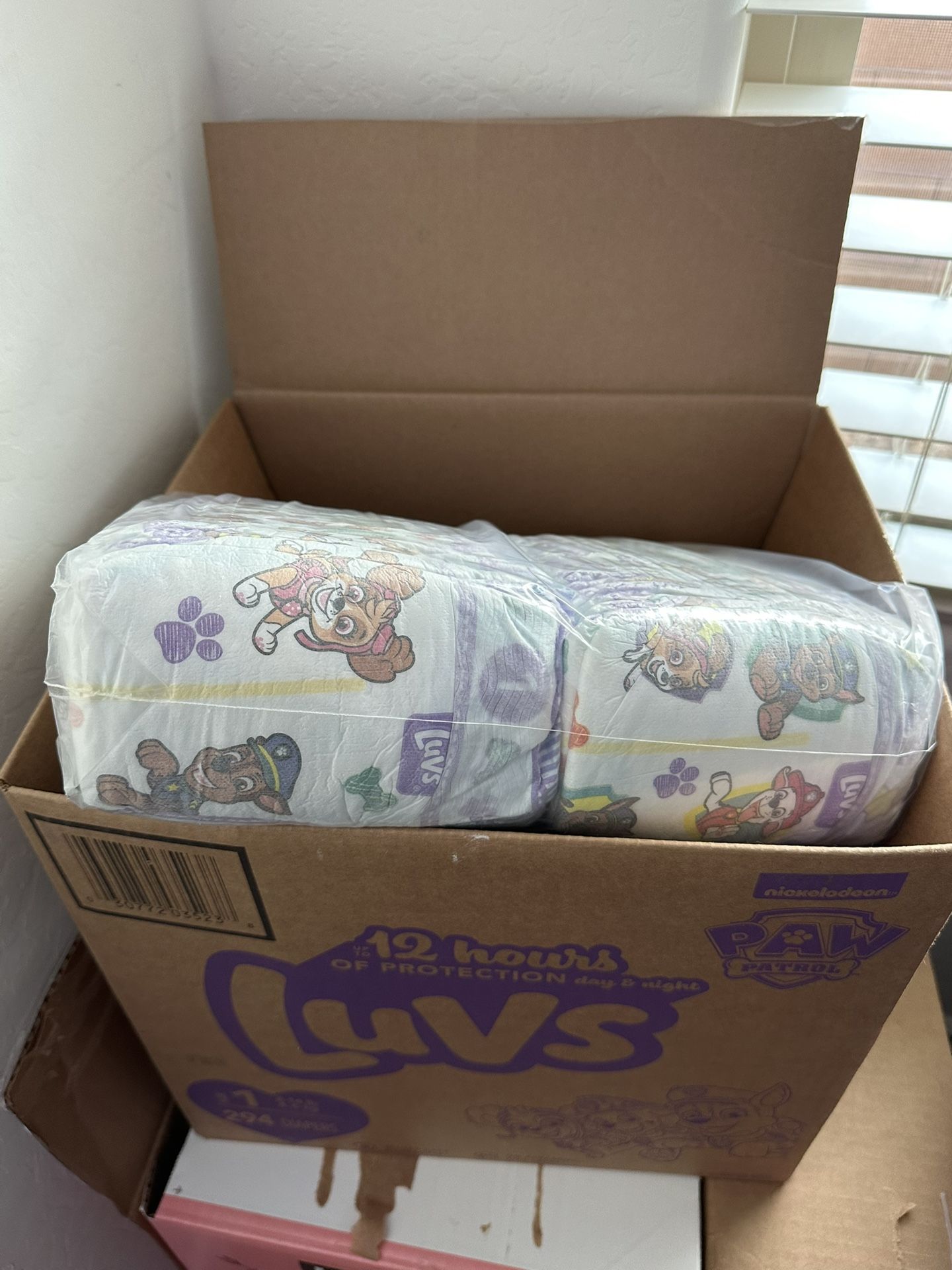 Box Of Newborn Luv Diapers