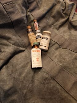 Antique Medicine Bottles W/Original Contents Rare 