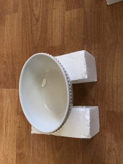 Nuevo un ceramic bowl color cremita de princess house