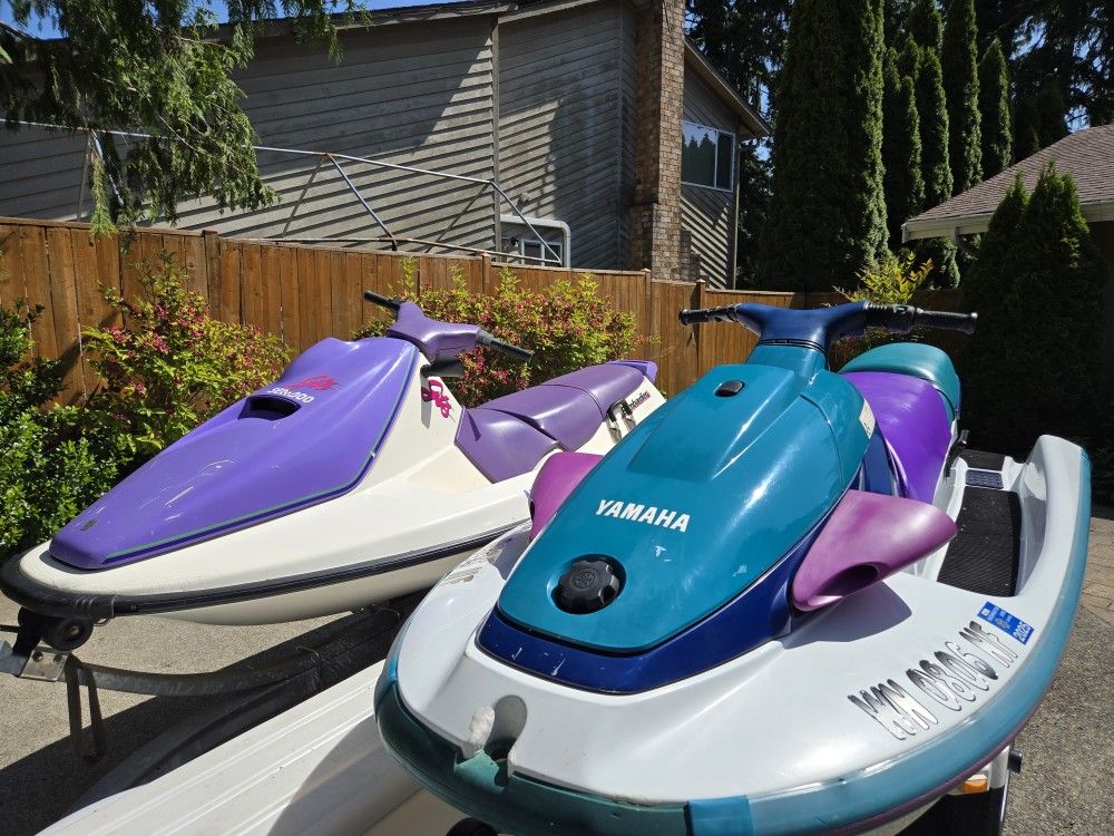 1-SeaDoo GTS, 1-Yamaha WaveVenture, & Double Trailer