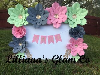 Party Backdrops-paper flowers/party Decorations/party decor