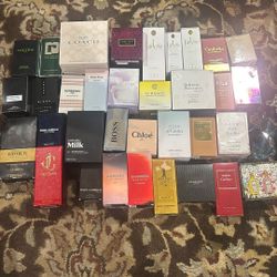 Perfume Cologne Bundle Coach Bad Boy Valentino Jimmy Choo Paco Rabnnne Versace Dior Cartier Gucci Dolce Gabbana Prada Tom