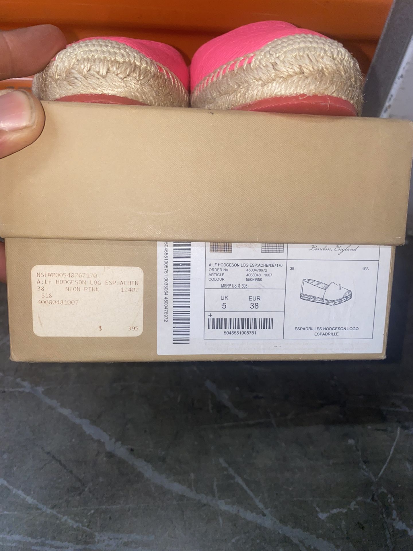 Burberry espadrilles Size
