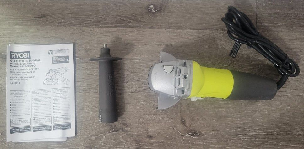 RYOBI AG4031G 4-1/2" 5.5-Amp Angle Grinder