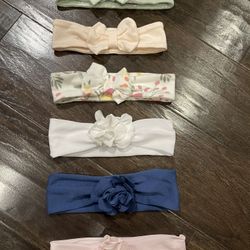 6 Baby Girl Headbands