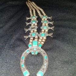 Vintage sancrest squash blossom necklace