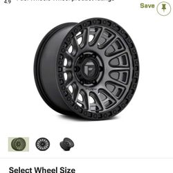 Five Rims In Good Condition Like New, Fuel Wheels Cycle Matte Gunmetal 6-lug Wheel
