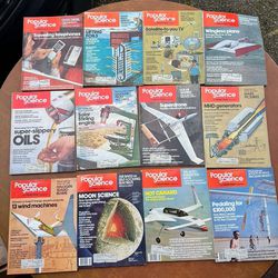 Lot of 12 Issues - Popular Science Magazines - Full Year 1978