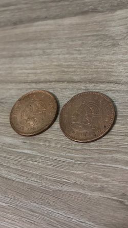 Cincuenta Centavos 1957 & 1956