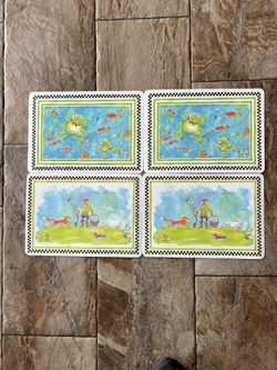 Mackenzie Childs Placemats Fox And Frog