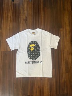 BAPE x MCM Collab Graphic T-Shirt White