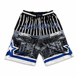 PrepDat Create Your Own Lane Graphic Basketball Shorts Men’s Medium