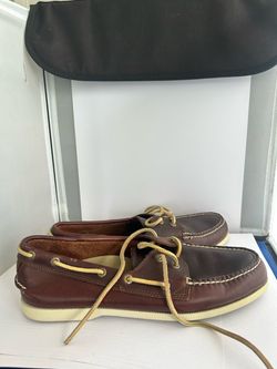 brown leather boat shoe from G.H. Bass & Co.