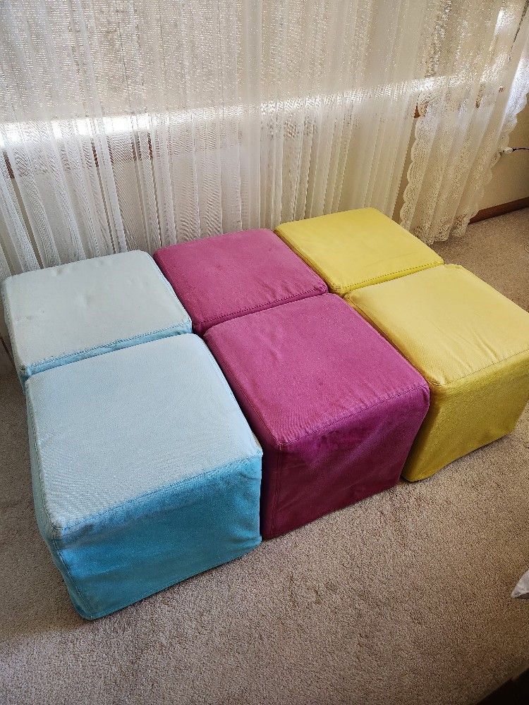 Ikea Square Poufs / Ottomans