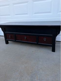 Vintage cedar  Bench trunk