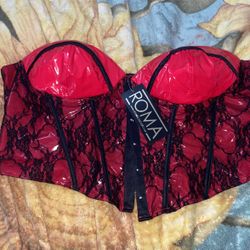 RED & BLACK CORSET 