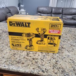 Dewalt 20v Drill Set New 