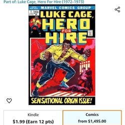 1972 Luke Cage Hero For Hire Comic Book