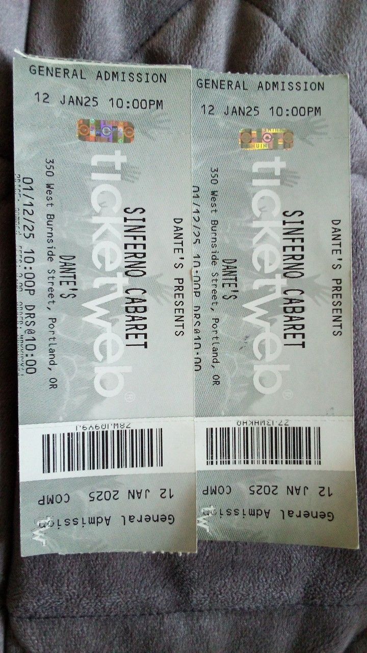 Sinferno Cabaret Tickets