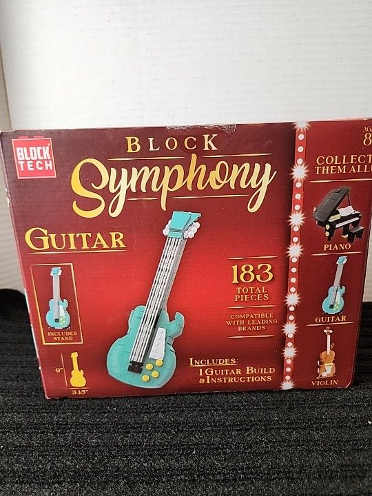 New Block Tech/Block Symphony "GUITAR" 183 Pcs Sealed Box
