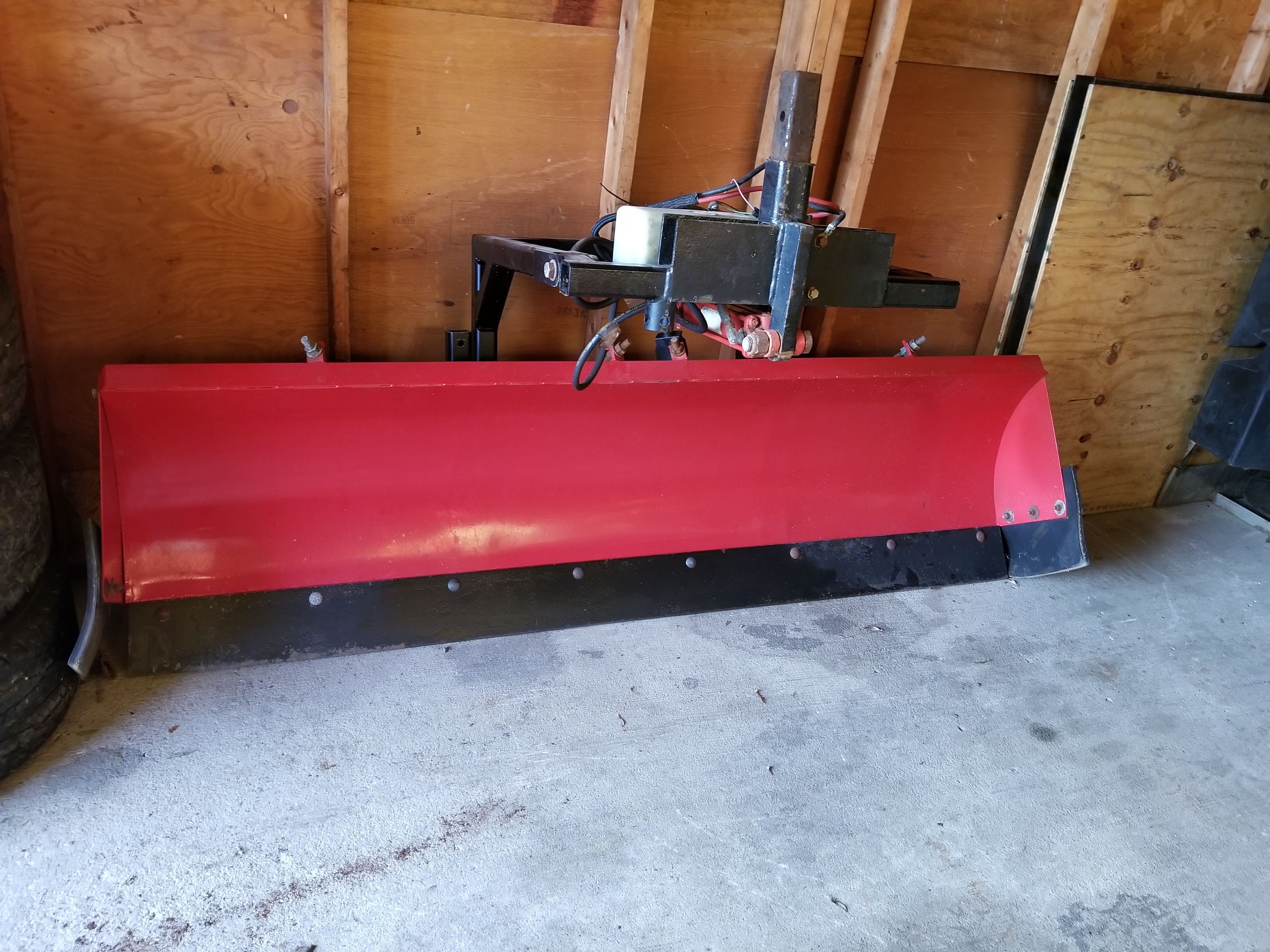 7ft Snowman Rear Snow Plow Hydraulic Down Pressure Stihl Stander Scag